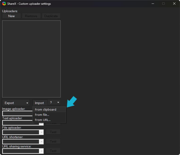 Import Config From Clipboard